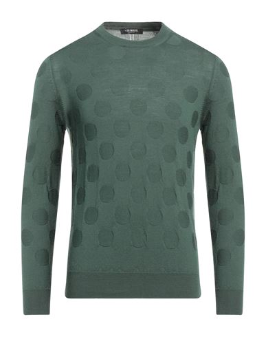 +39 Masq Man Sweater Green Size 36 Merino Wool