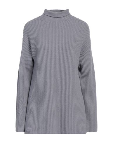 Jucca Woman Turtleneck Slate Blue Size S Wool, Polyamide, Cashmere In Grey