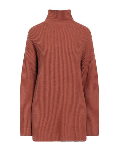 Jucca Woman Turtleneck Rust Size M Wool, Polyamide, Cashmere In Red