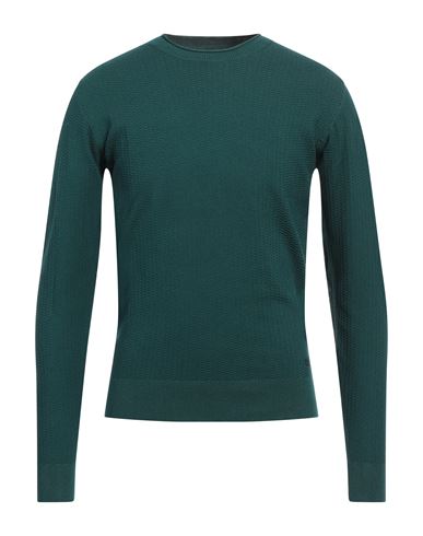 Yes Zee By Essenza Man Sweater Deep Jade Size Xxl Viscose, Nylon In Green