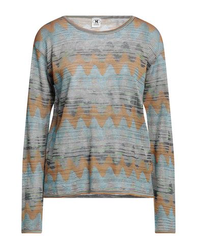 Shop M Missoni Woman Sweater Grey Size Xl Viscose, Cotton, Wool, Polyamide