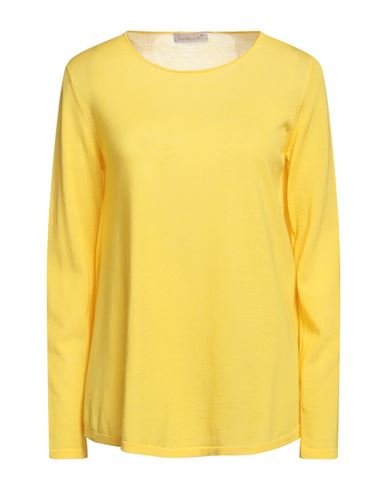 Handmade Woman Sweater Yellow Size Xs Virgin Wool