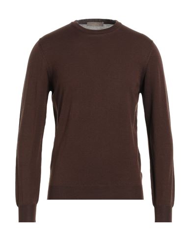 Shop Cruciani Man Sweater Brown Size 46 Cotton