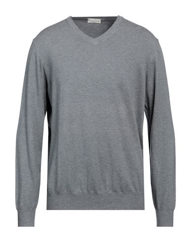 Cashmere Company Man Sweater Grey Size 48 Wool, Cashmere, Elastane