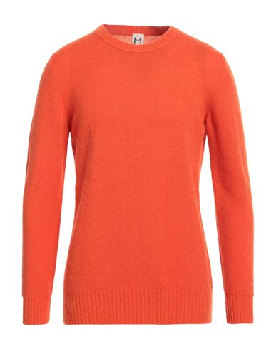 Shop Molo Eleven Man Sweater Orange Size Xl Wool, Polyamide