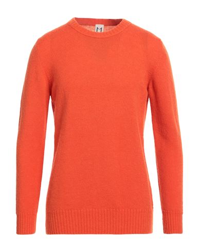 Molo Eleven Man Sweater Tomato Red Size Xxl Wool, Polyamide In Orange