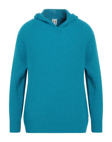 Molo Eleven Man Sweater Azure Size Xxl Wool, Polyamide In Blue
