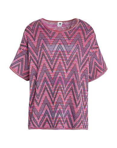 M Missoni Woman Sweater Orange Size Xl Viscose, Wool, Metallic Fiber, Polyamide In Pink