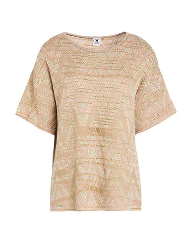 M Missoni Woman Sweater Blush Size Xl Viscose, Wool, Metallic Fiber, Polyamide In Brown
