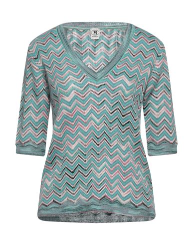 Missoni Woman Sweater Turquoise Size S Mohair Wool, Viscose, Wool, Polyamide In Blue