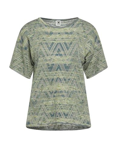 M Missoni Woman Sweater Emerald Green Size L Viscose, Wool, Metallic Fiber, Polyamide In Green
