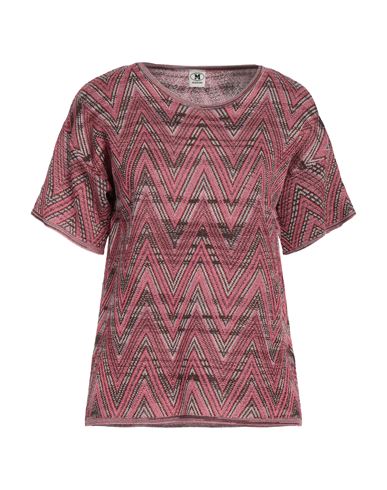 Shop M Missoni Woman Sweater Pink Size S Viscose, Wool, Metallic Fiber, Polyamide
