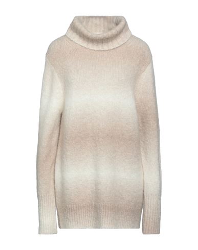 Joseph Woman Turtleneck Beige Size L Alpaca Wool, Polyamide