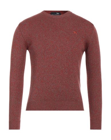 Harmont & Blaine Man Sweater Brick Size Xl Wool, Viscose, Polyamide, Cashmere In Purple