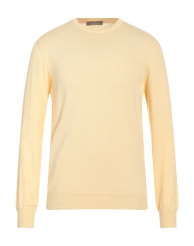 Cruciani Man Sweater Light Yellow Size 46 Cotton