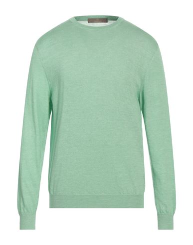 Cruciani Man Sweater Light Green Size 40 Cashmere, Silk, Linen