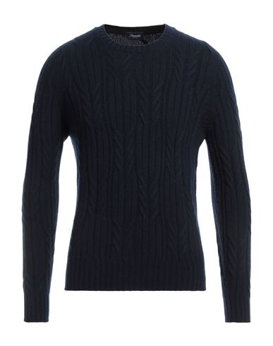 Drumohr Man Sweater Midnight Blue Size 48 Cashmere