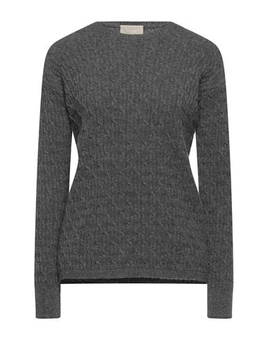 Drumohr Woman Sweater Lead Size M Lambswool In Grey