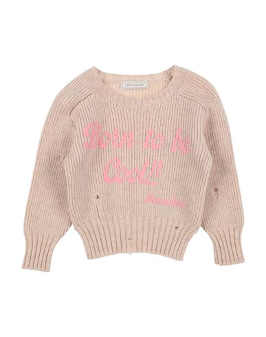 Monnalisa Babies'  Toddler Girl Sweater Beige Size 7 Wool In Pink