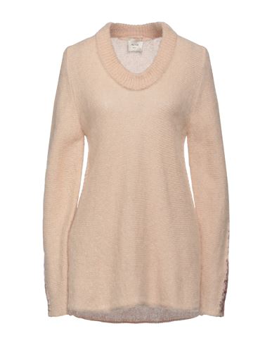 Alysi Woman Sweater Beige Size S Acrylic, Mohair Wool, Polyamide, Wool