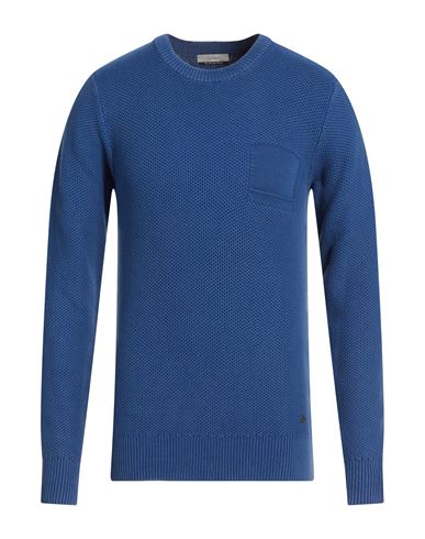 Yes Zee By Essenza Man Sweater Bright Blue Size Xxl Cotton