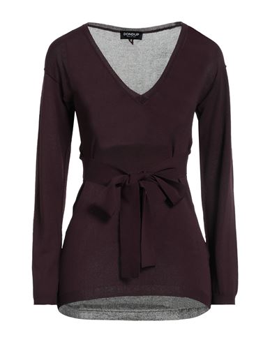 Shop Dondup Woman Sweater Deep Purple Size 4 Viscose, Polyester