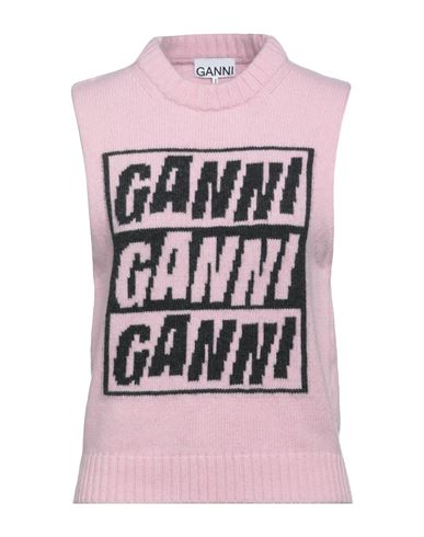 Shop Ganni Woman Sweater Pink Size Xxs Wool, Recycled Wool, Recycled Polyamide