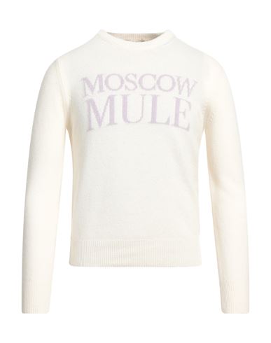 Shop Fuzzi Woman Sweater Ivory Size M Virgin Wool, Viscose, Polyamide, Cashmere In White