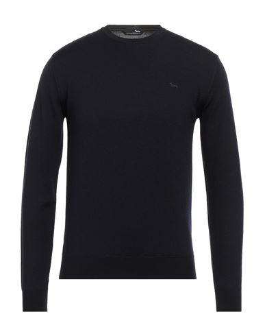 Harmont & Blaine Man Sweater Midnight Blue Size Xxl Cotton, Wool, Cashmere In Blue
