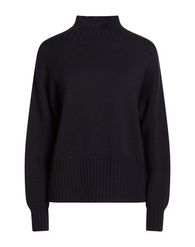 Drumohr Long Sleeves Turtle Neck Oversized Sweater In Blue