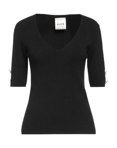Kate By Laltramoda Woman Sweater Black Size L Viscose, Polyester, Polyamide