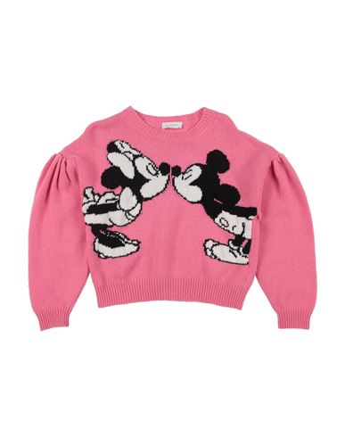 Monnalisa Babies'  Toddler Girl Sweater Fuchsia Size 7 Wool, Viscose, Polyamide, Cashmere In Pink