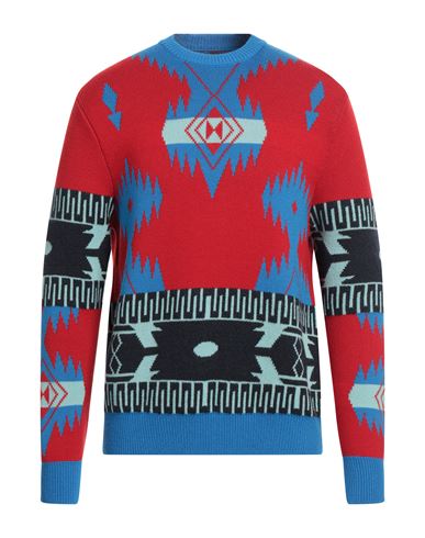 Shop Alanui Man Sweater Red Size L Virgin Wool