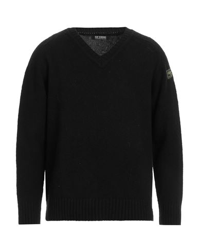Shop Raf Simons Man Sweater Black Size Xl Merino Wool