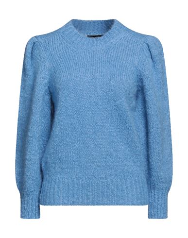 Isabel Marant Woman Sweater Azure Size 4 Mohair Wool, Polyamide In Blue