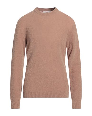 Wool & Co Man Sweater Brown Size L Wool, Polyamide In Brown
