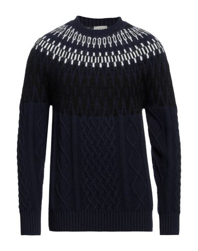 Altea Man Sweater Blue Size M Virgin Wool, Cashmere, Mohair Wool In Blue