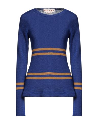 Marni Woman Sweater Blue Size 8 Linen