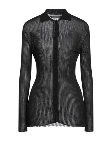 Alberta Ferretti Woman Cardigan Black Size 4 Viscose, Polyamide