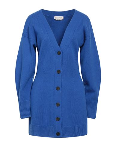 Alexander Mcqueen Woman Cardigan Blue Size L Wool