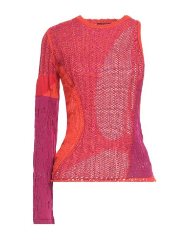 Dondup Woman Sweater Fuchsia Size 6 Cotton In Pink