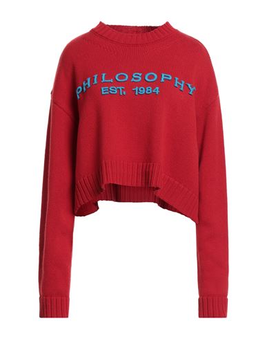 Philosophy Di Lorenzo Serafini Woman Sweater Red Size 6 Virgin Wool