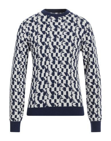 Shop Amiri Man Sweater Blue Size S Cashmere