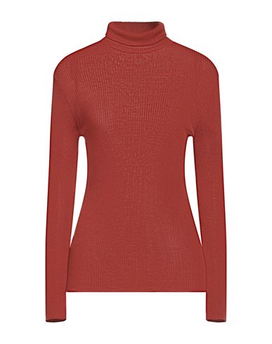 Dsquared2 Woman Turtleneck Rust Size Xl Virgin Wool In Red