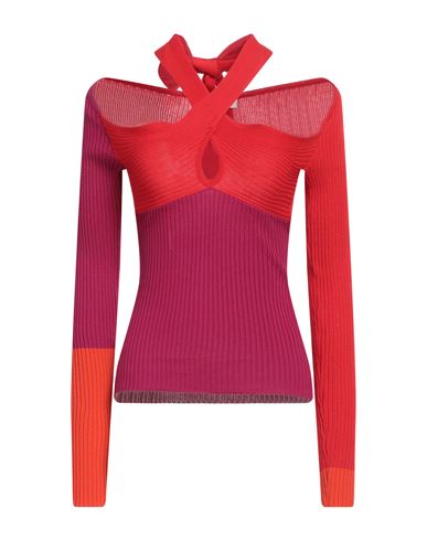 Dondup Woman Sweater Red Size 8 Cotton In Red