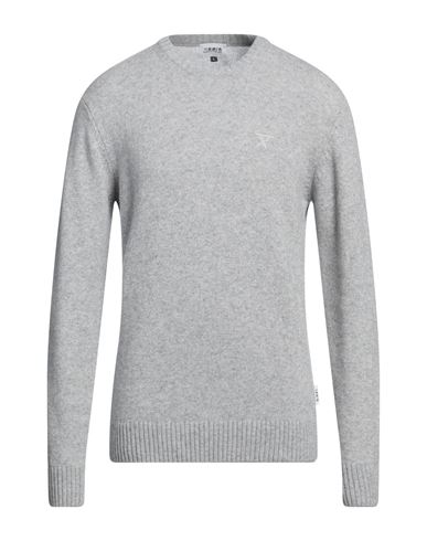 Berna Man Sweater Light Grey Size Xl Wool, Nylon