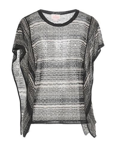 Nocold Woman Sweater Black Size Xs Viscose, Polyester, Metallic Fiber