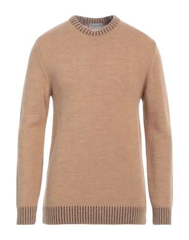 Shop Daniele Alessandrini Homme Man Sweater Sand Size 40 Wool, Acrylic, Alpaca Wool In Beige