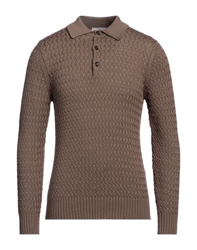 Circolo 1901 Man Sweater Light Brown Size S Virgin Wool In Beige