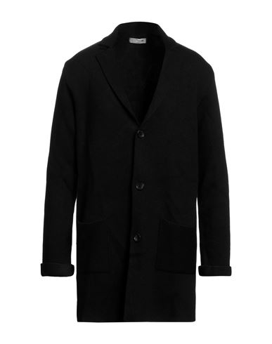 Shop Daniele Alessandrini Homme Man Cardigan Black Size 42 Acrylic, Wool